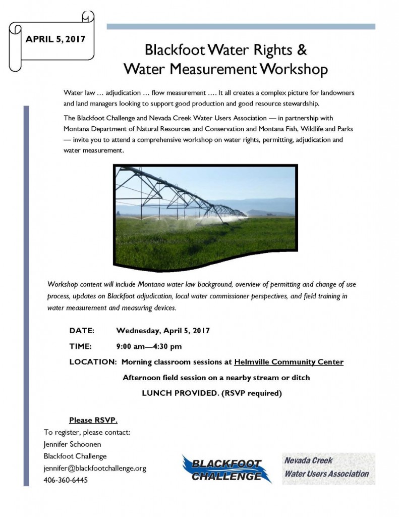 Water Workshop Flyer